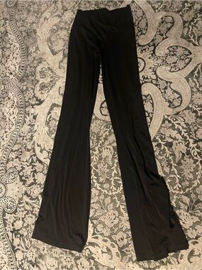 Aerie Black Offline Real Me Flare Hirise Leggings